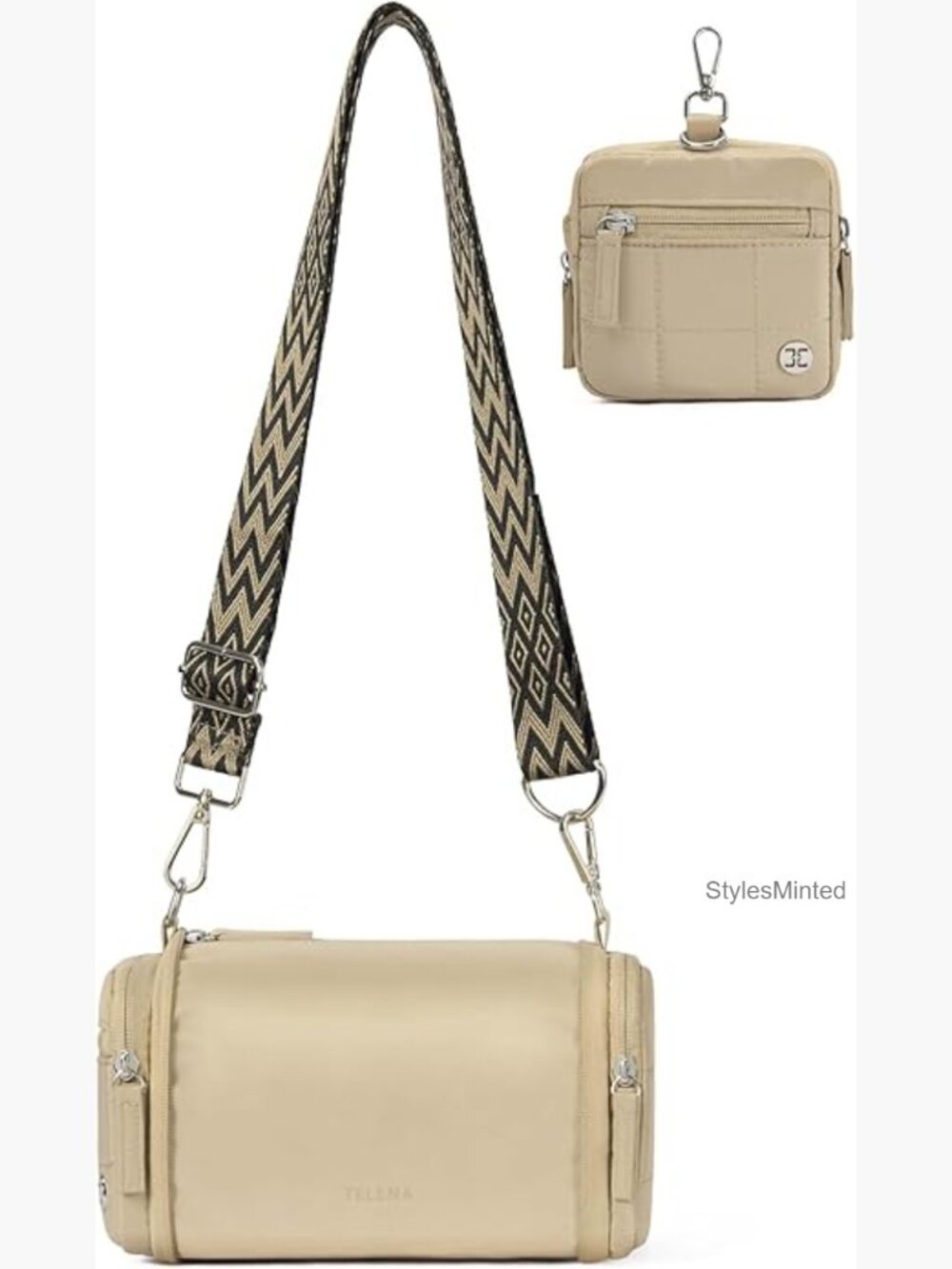3-Way Folding Crossbody Bag - All-in-One Expandable Travel Purse RFID